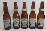 Vintage Set of 5 Labatt's Pilsner Beer Amber Brown Glass Bottles