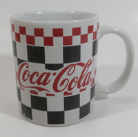 2002 Gibson Coca-Cola Coke Checkered Ceramic Coffee Mug