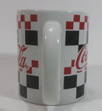 2002 Gibson Coca-Cola Coke Checkered Ceramic Coffee Mug