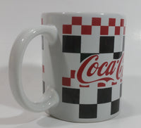 2002 Gibson Coca-Cola Coke Checkered Ceramic Coffee Mug