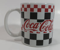 2002 Gibson Coca-Cola Coke Checkered Ceramic Coffee Mug