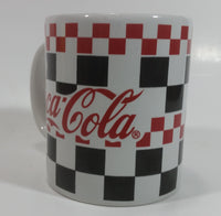 2002 Gibson Coca-Cola Coke Checkered Ceramic Coffee Mug