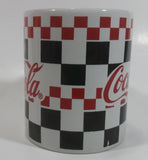 2002 Gibson Coca-Cola Coke Checkered Ceramic Coffee Mug