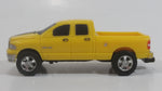 ERTL 2005 Dodge Ram 1500 Truck Yellow Die Cast Toy Car Vehicle Missing one Tire