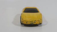 2000 Hot Wheels Corvette Yellow Die Cast Toy Car Vehicle McDonald's Happy Meal