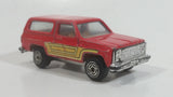 Vintage Kidco 1978 Ford Bronco Red Die Cast Toy Car Vehicle Made in Hong Kong