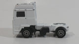 Majorette Volvo Semi Tractor Truck White Die Cast Toy Car Vehicle 1/100 Scale