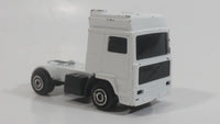 Majorette Volvo Semi Tractor Truck White Die Cast Toy Car Vehicle 1/100 Scale