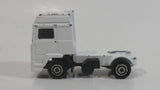 Majorette Volvo Semi Tractor Truck White Die Cast Toy Car Vehicle 1/100 Scale