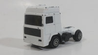 Majorette Volvo Semi Tractor Truck White Die Cast Toy Car Vehicle 1/100 Scale