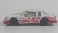 Maisto Buick LeSabre Stock Car #24 White and Red Die Cast Toy Race Car Vehicle