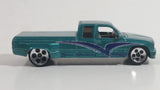 1998 Hot Wheels First Editions Customized C3500 Truck Metallic Aqua Green Die Cast Toy Car Vehicle