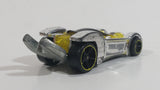 2010 Hot Wheels Tooligan Chrome Yellow Black Die Cast Toy Tool Wrench Car Vehicle