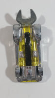 2010 Hot Wheels Tooligan Chrome Yellow Black Die Cast Toy Tool Wrench Car Vehicle