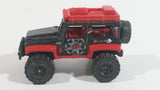 2012 Matchbox Jungle Adventure Dune Doge Black and Red Die Cast Toy Car Vehicle