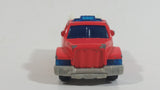 2004 Matchbox 1 Fire Engine Salmon Pink Red Die Cast Toy Car Emergency Rescue Vehicle Burger King