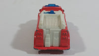 2004 Matchbox 1 Fire Engine Salmon Pink Red Die Cast Toy Car Emergency Rescue Vehicle Burger King