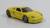 2009 Hot Wheels Dream Garage Porsche Carrera GT Yellow Die Cast Toy Car Vehicle