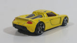 2009 Hot Wheels Dream Garage Porsche Carrera GT Yellow Die Cast Toy Car Vehicle