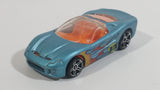 2009 Hot Wheels Airshot Super Drop 40 Somethin' Light Satin Blue Die Cast Toy Car Vehicle