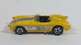 2008 Hot Wheels Corvette SR-2 Yellow Die Cast Toy Car Vehicle