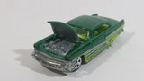 HTF 2009 Hot Wheels '56 Merc Dark Metallic Green Die Cast Toy Car Vehicle with Opening Hood