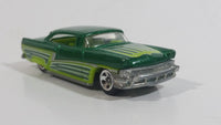 HTF 2009 Hot Wheels '56 Merc Dark Metallic Green Die Cast Toy Car Vehicle with Opening Hood