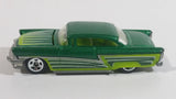 HTF 2009 Hot Wheels '56 Merc Dark Metallic Green Die Cast Toy Car Vehicle with Opening Hood