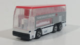 Realtoy Northwest Airlines Double Decker Bus Red and White Die Cast Toy Car Vehicle