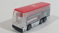 Realtoy Northwest Airlines Double Decker Bus Red and White Die Cast Toy Car Vehicle