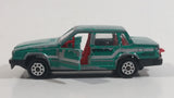 Majorette Volvo No. 230 Volvo 760 GLE Sedan Green 1/61 Scale Die Cast Toy Car Vehicle with Opening Doors