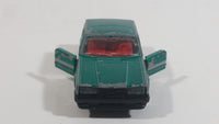 Majorette Volvo No. 230 Volvo 760 GLE Sedan Green 1/61 Scale Die Cast Toy Car Vehicle with Opening Doors