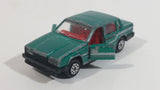 Majorette Volvo No. 230 Volvo 760 GLE Sedan Green 1/61 Scale Die Cast Toy Car Vehicle with Opening Doors