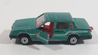 Majorette Volvo No. 230 Volvo 760 GLE Sedan Green 1/61 Scale Die Cast Toy Car Vehicle with Opening Doors