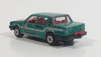 Majorette Volvo No. 230 Volvo 760 GLE Sedan Green 1/61 Scale Die Cast Toy Car Vehicle with Opening Doors