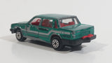 Majorette Volvo No. 230 Volvo 760 GLE Sedan Green 1/61 Scale Die Cast Toy Car Vehicle with Opening Doors