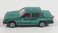 Majorette Volvo No. 230 Volvo 760 GLE Sedan Green 1/61 Scale Die Cast Toy Car Vehicle with Opening Doors