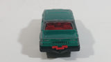 Majorette Volvo No. 230 Volvo 760 GLE Sedan Green 1/61 Scale Die Cast Toy Car Vehicle with Opening Doors