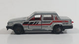 Majorette Volvo 760 GLE Sedan No. 230 Grey 1/61 Scale Die Cast Toy Car Vehicle with Opening Doors