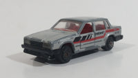 Majorette Volvo 760 GLE Sedan No. 230 Grey 1/61 Scale Die Cast Toy Car Vehicle with Opening Doors