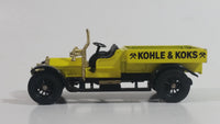 Matchbox Y-13 Models of Yesteryear 1918 Crossley Yellow Kohle & Koks Die Cast Toy Car Vehicle