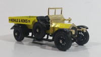 Matchbox Y-13 Models of Yesteryear 1918 Crossley Yellow Kohle & Koks Die Cast Toy Car Vehicle