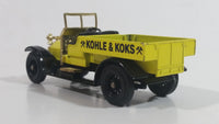 Matchbox Y-13 Models of Yesteryear 1918 Crossley Yellow Kohle & Koks Die Cast Toy Car Vehicle