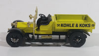 Matchbox Y-13 Models of Yesteryear 1918 Crossley Yellow Kohle & Koks Die Cast Toy Car Vehicle