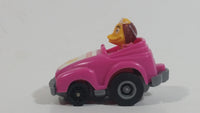 1985 McDonald's Happy Meal Fast Macs Birdie Character Pink Pull Back Toy Car Vehicle