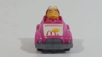 1985 McDonald's Happy Meal Fast Macs Birdie Character Pink Pull Back Toy Car Vehicle