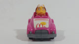 1985 McDonald's Happy Meal Fast Macs Birdie Character Pink Pull Back Toy Car Vehicle