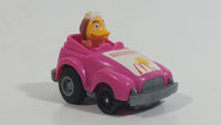 1985 McDonald's Happy Meal Fast Macs Birdie Character Pink Pull Back Toy Car Vehicle