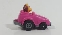 1985 McDonald's Happy Meal Fast Macs Birdie Character Pink Pull Back Toy Car Vehicle