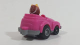 1985 McDonald's Happy Meal Fast Macs Birdie Character Pink Pull Back Toy Car Vehicle